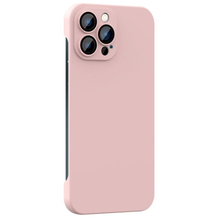For iPhone 14 Pro Max Rimless PC Phone Case with Lens Film
