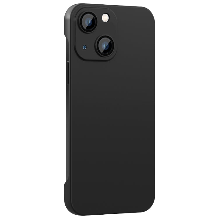 For iPhone 13 Rimless PC Phone Case with Lens Film