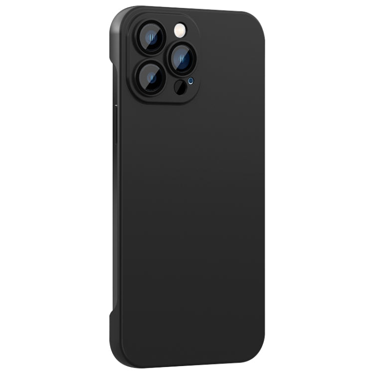 For iPhone 13 Pro Rimless PC Phone Case with Lens Film