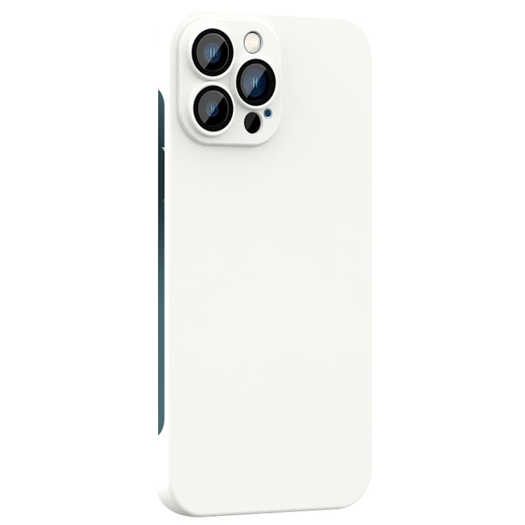 For iPhone 12 Pro Rimless PC Phone Case with Lens Film