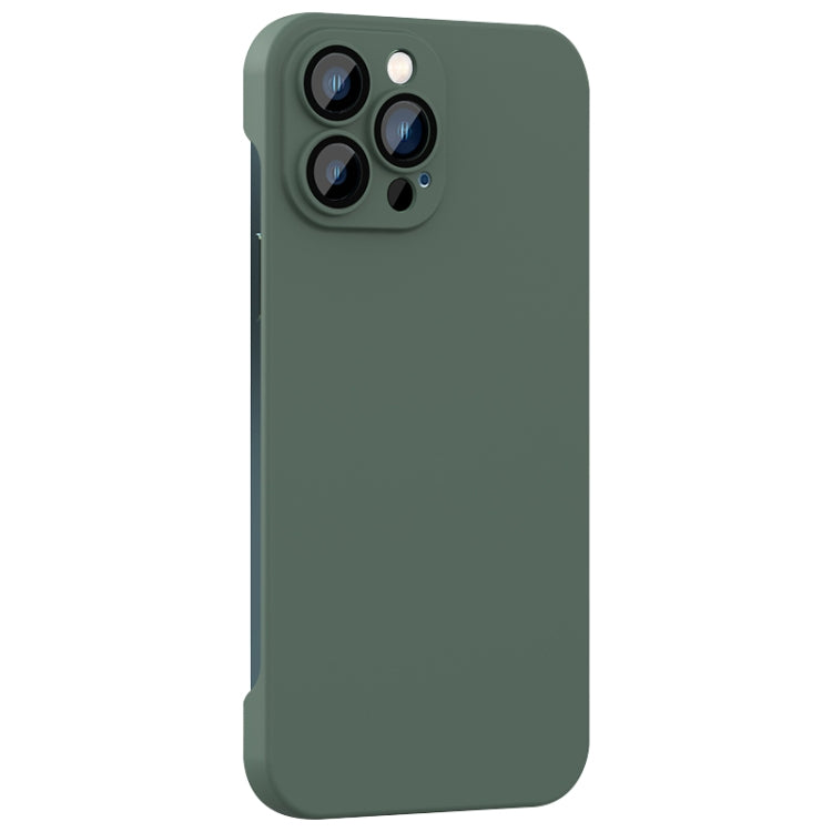 For iPhone 12 Pro Max Rimless PC Phone Case with Lens Film