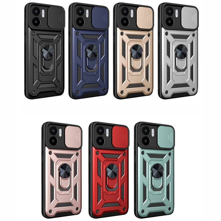 For Xiaomi Redmi A1 4G Sliding Camera Cover Design TPU+PC Phone Case