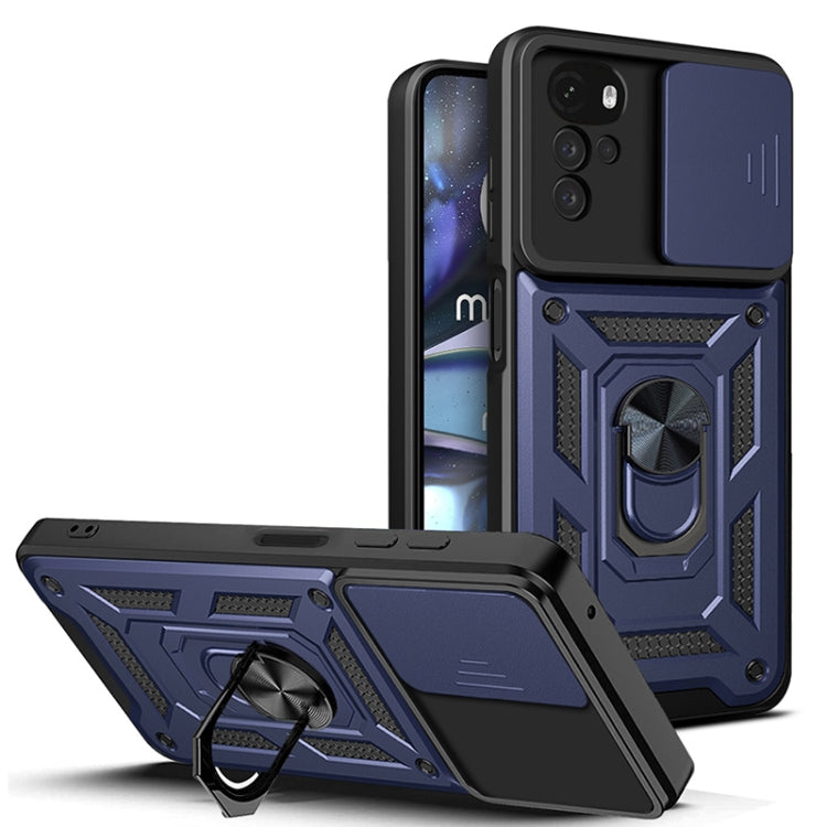 For Motorola Moto G22 Sliding Camera Cover Design TPU+PC Phone Case