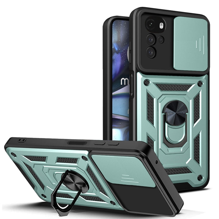 For Motorola Moto G22 Sliding Camera Cover Design TPU+PC Phone Case