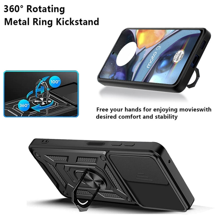 For Motorola Moto G22 Sliding Camera Cover Design TPU+PC Phone Case