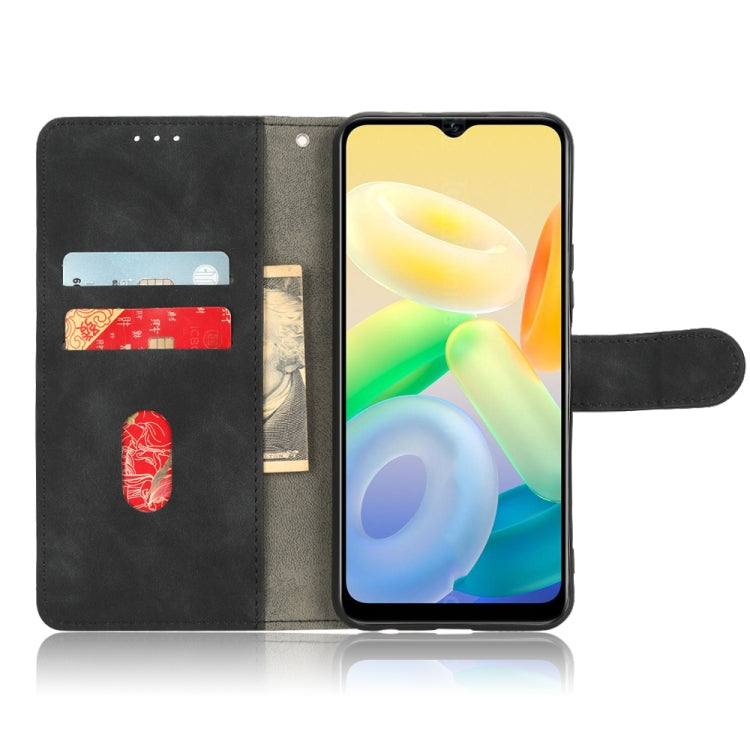 For vivo Y16 4G Skin Feel Magnetic Flip Leather Phone Case