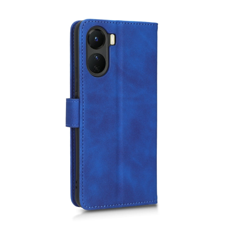 For vivo Y16 4G Skin Feel Magnetic Flip Leather Phone Case