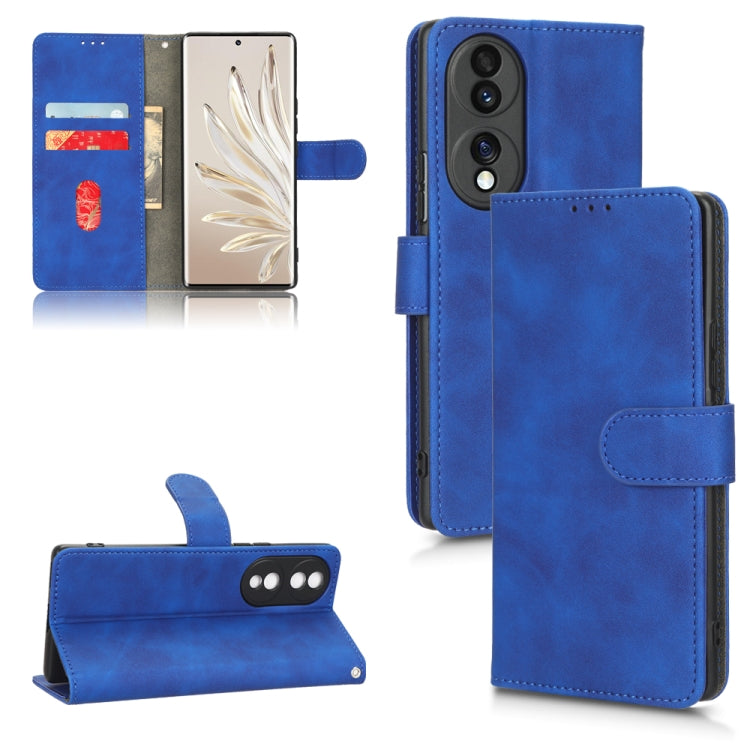 For Honor 70 5G Skin Feel Magnetic Flip Leather Phone Case