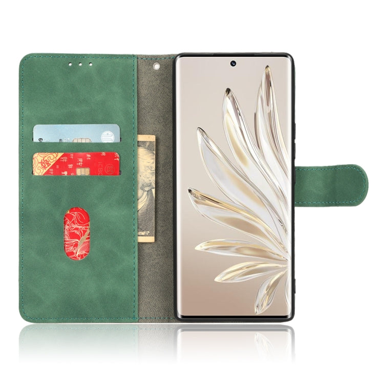 For Honor 70 5G Skin Feel Magnetic Flip Leather Phone Case