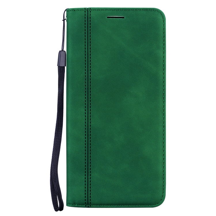 For iPhone 14 Plus Frosted Business Magnetic Horizontal Flip PU Phone Case