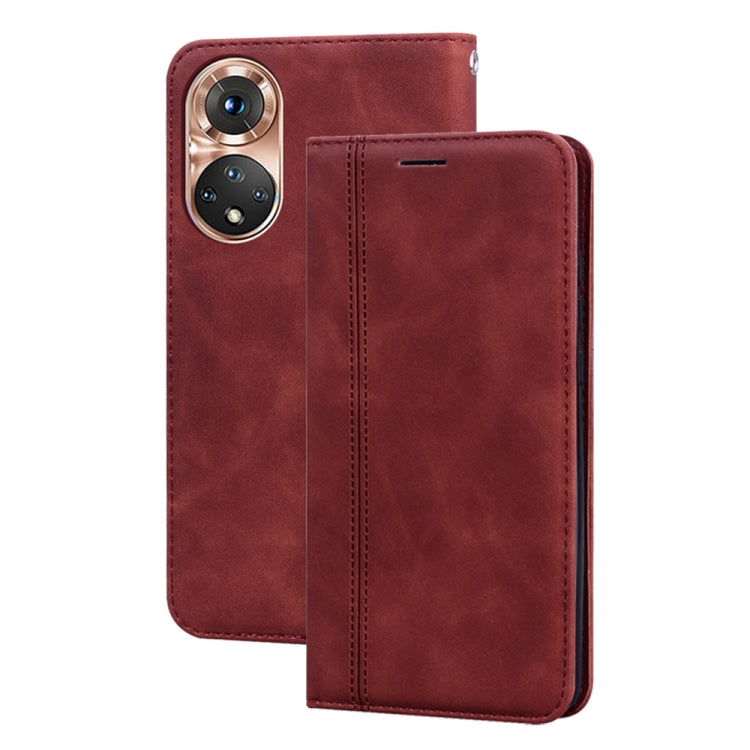 For Honor X7/Play 30 Plus Frosted Business Magnetic Horizontal Flip PU Phone Case