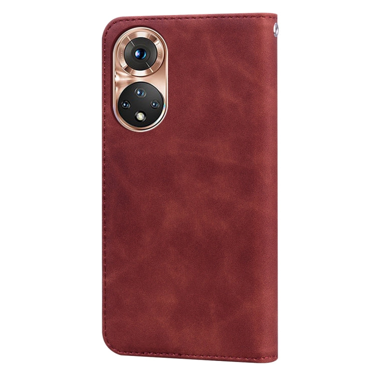 For Honor X7/Play 30 Plus Frosted Business Magnetic Horizontal Flip PU Phone Case