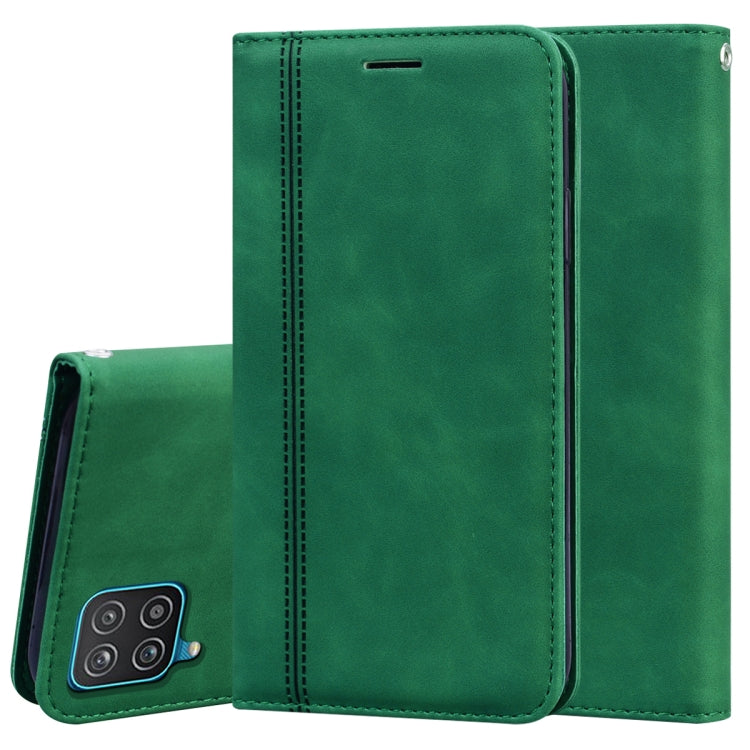 For Samsung Galaxy M33 5G Global Frosted Business Magnetic Horizontal Flip PU Phone Case