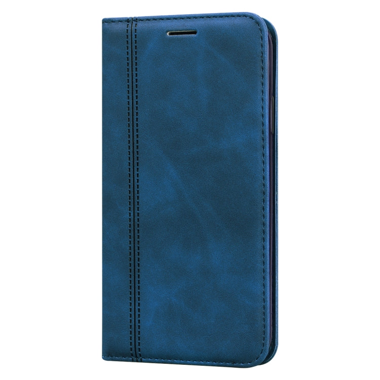 For Samsung Galaxy M33 5G Global Frosted Business Magnetic Horizontal Flip PU Phone Case