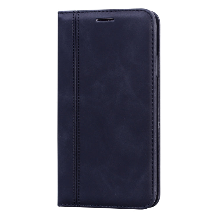 For Samsung Galaxy M33 5G Global Frosted Business Magnetic Horizontal Flip PU Phone Case