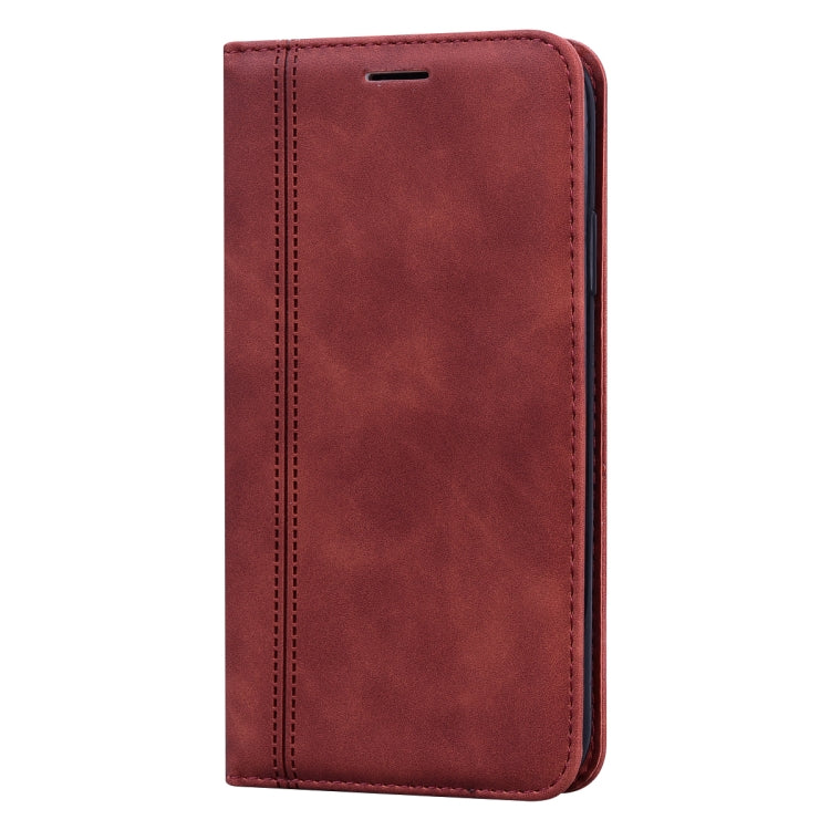 For Samsung Galaxy M53 Frosted Business Magnetic Horizontal Flip PU Phone Case