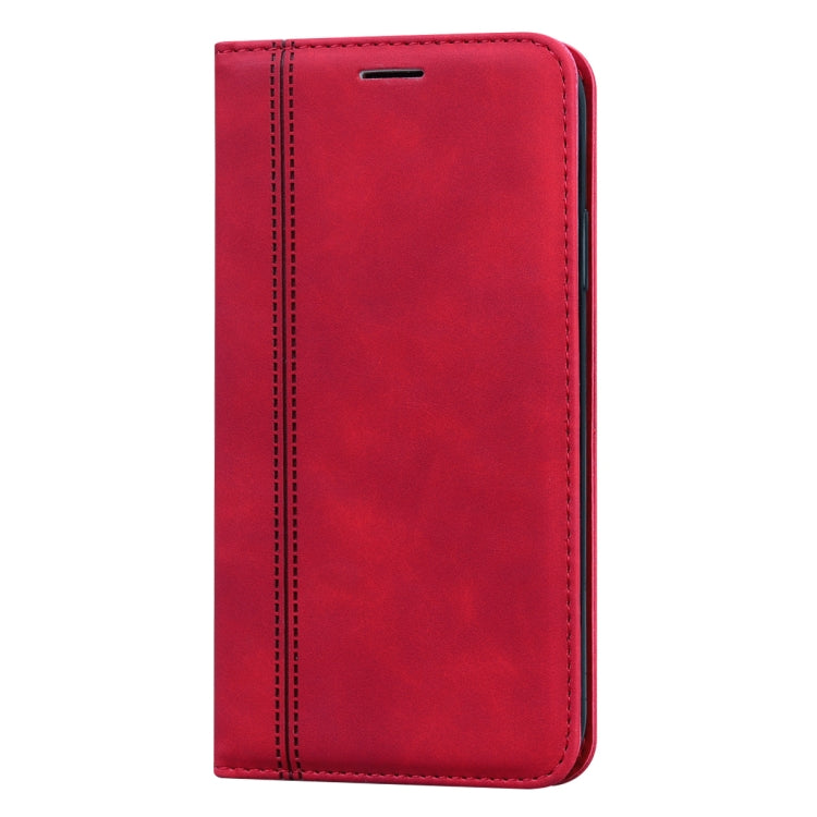 For Samsung Galaxy M53 Frosted Business Magnetic Horizontal Flip PU Phone Case