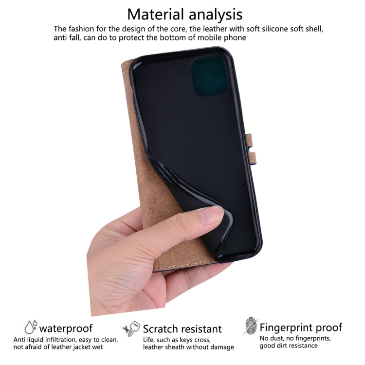 For iPhone 14 Plus Oil Wax Texture Leather Phone Case