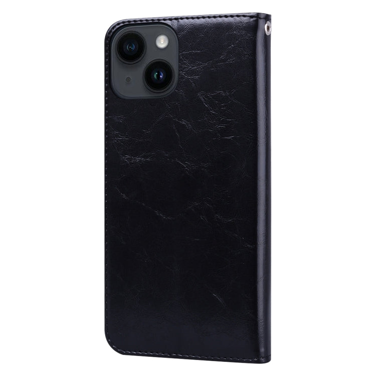 For iPhone 14 Oil Wax Texture Leather Phone Case
