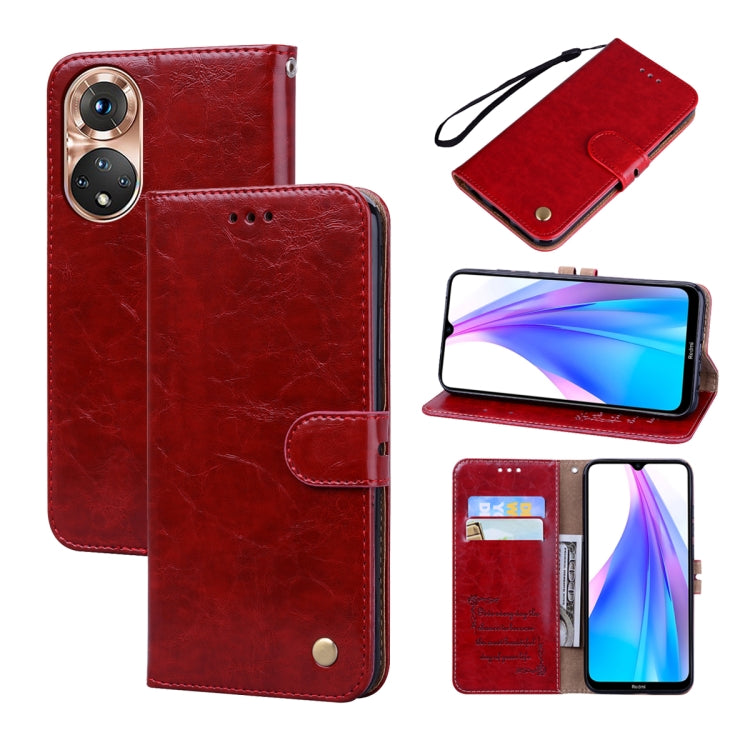 For Honor X7/Play 30 Plus Oil Wax Texture Leather Phone Case