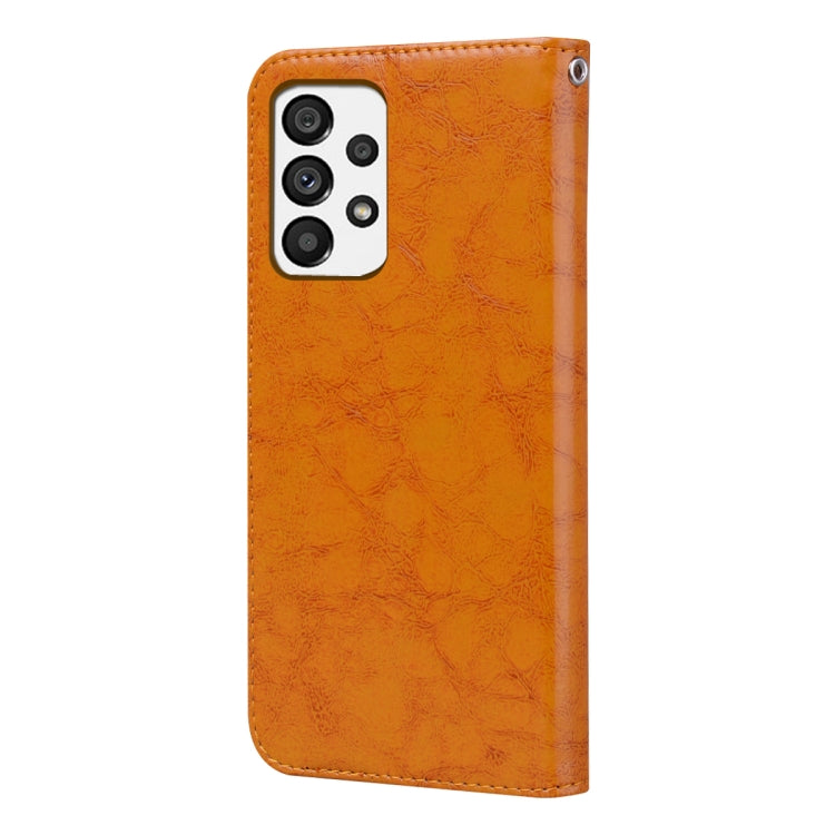For Samsung Galaxy A73 5G Oil Wax Texture Leather Phone Case