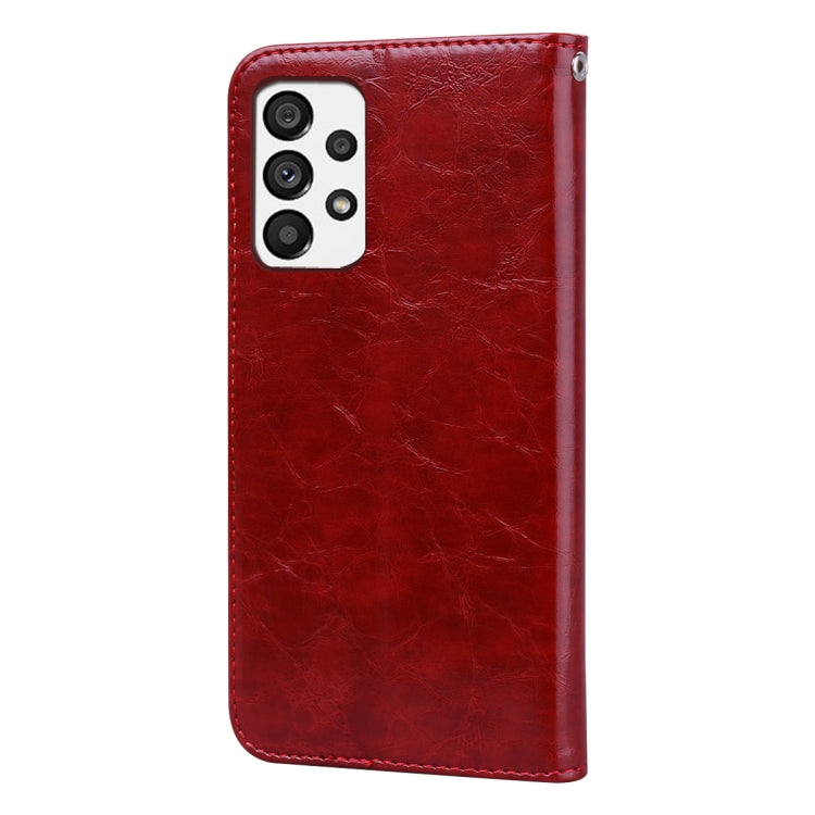 For Samsung Galaxy A73 5G Oil Wax Texture Leather Phone Case