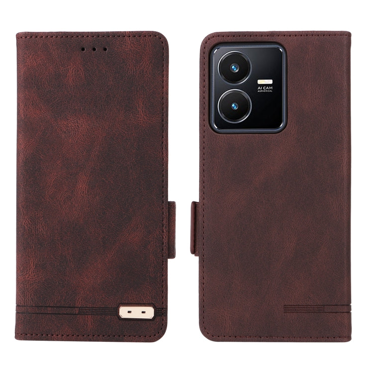 For vivo Y22s / Y35 Magnetic Clasp Leather Phone Case