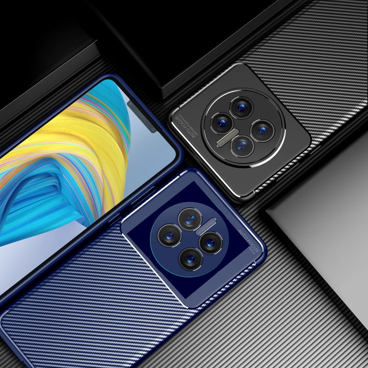 For Huawei Mate 50 Pro Carbon Fiber Texture Fine Hole TPU Phone Case