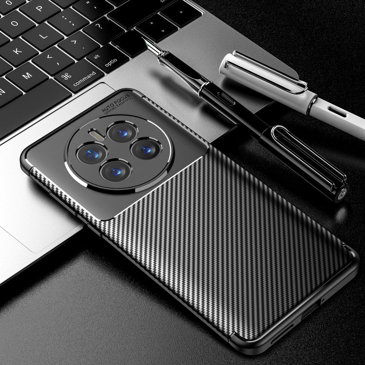 For Huawei Mate 50 Carbon Fiber Texture Fine Hole TPU Phone Case