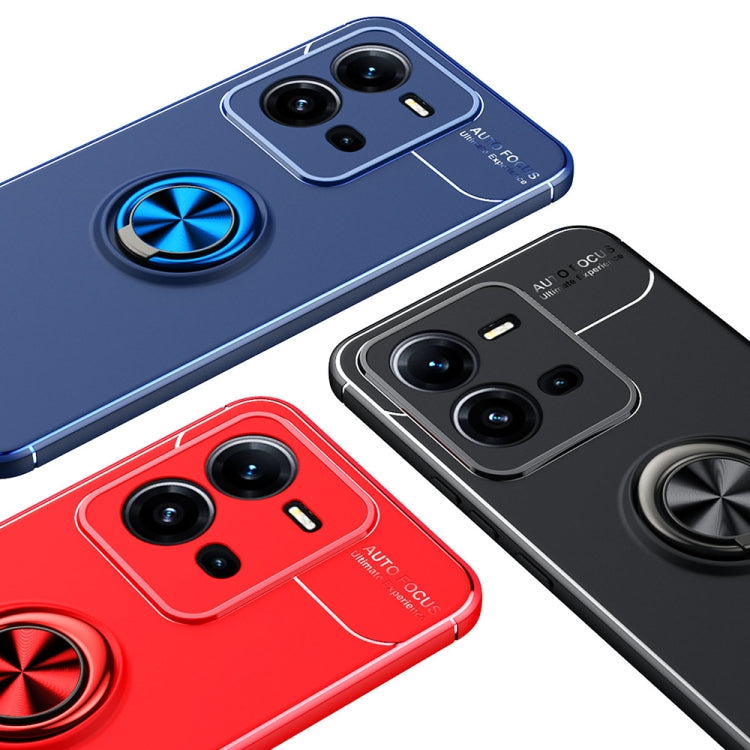 For vivo V25 Metal Ring Holder TPU Phone Case