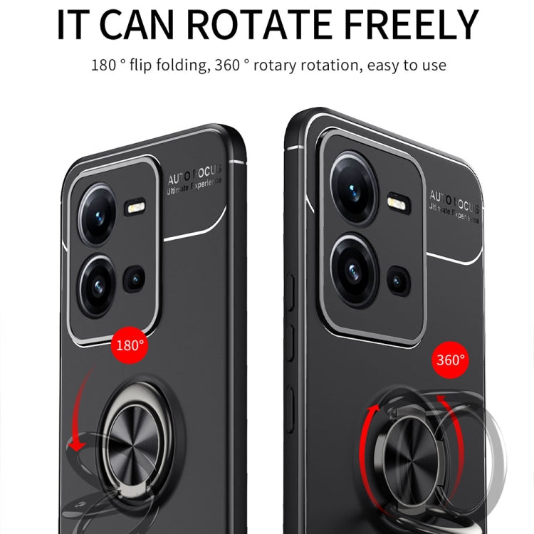 For vivo V25 Metal Ring Holder TPU Phone Case