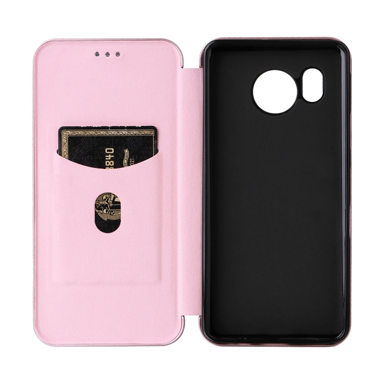 For Sharp Aquos Sense7 Plus Carbon Fiber Texture Flip Leather Phone Case