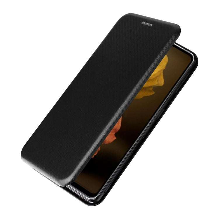 For Sharp Aquos Sense7 Plus Carbon Fiber Texture Flip Leather Phone Case