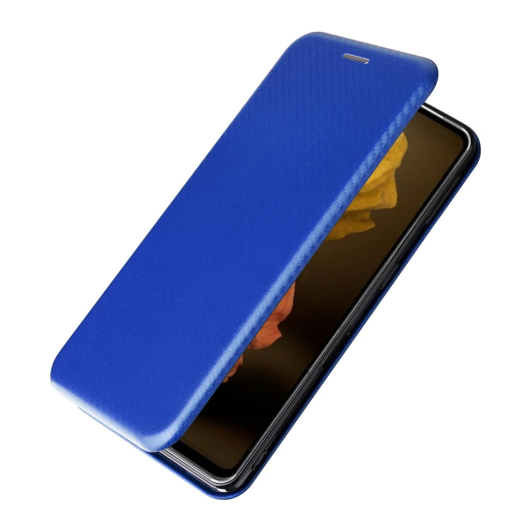For Sharp Aquos Sense7 Plus Carbon Fiber Texture Flip Leather Phone Case