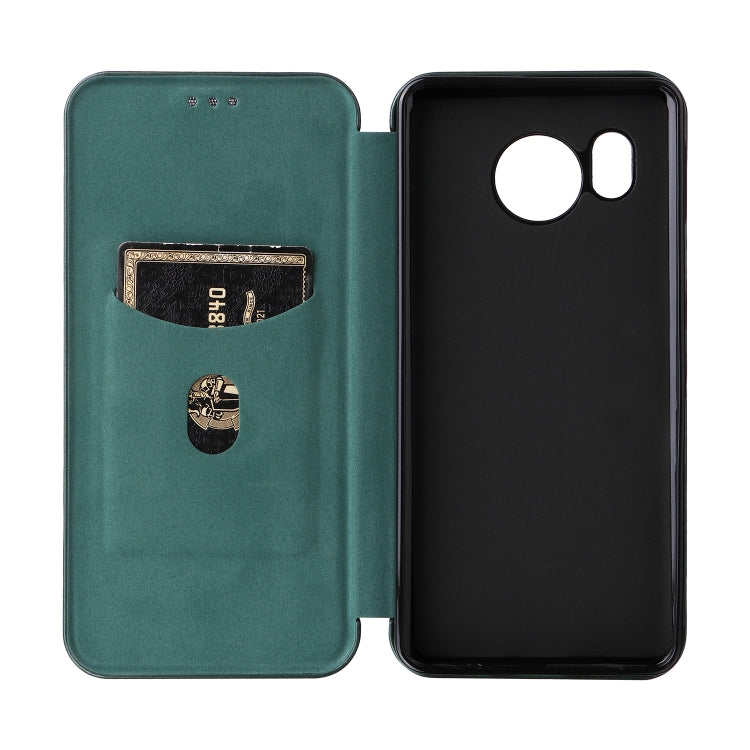 For Sharp Aquos Sense7 Plus Carbon Fiber Texture Flip Leather Phone Case