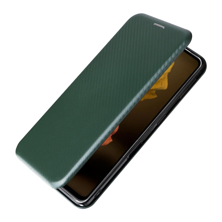 For Sharp Aquos Sense7 Plus Carbon Fiber Texture Flip Leather Phone Case