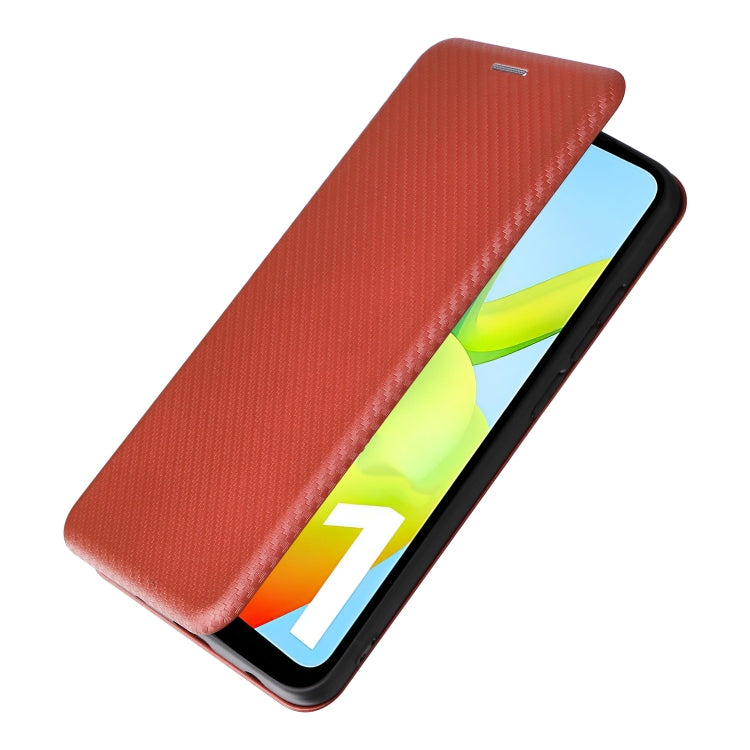 For Xiaomi Redmi A1 4G Carbon Fiber Texture Flip Leather Phone Case