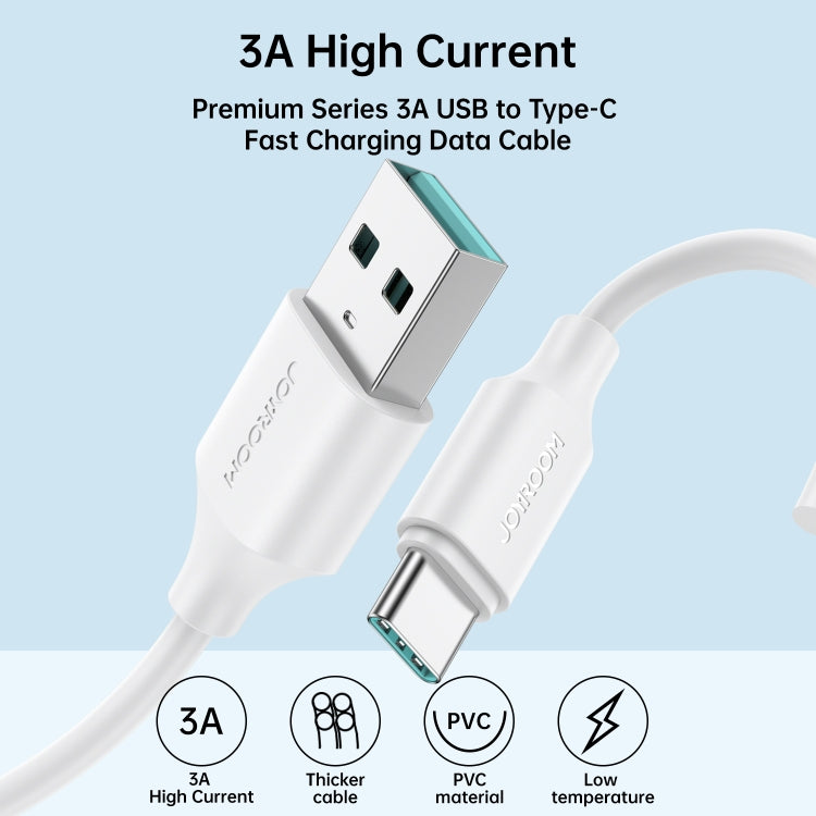 JOYROOM S-UC027A9 3A USB to USB-C/Type-C Fast Charging Data Cable, Length:1m