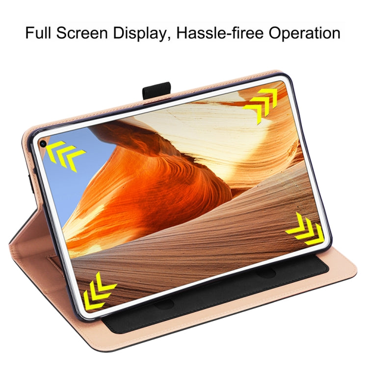 WY-2099 For Huawei MatePad Pro 10.8 inch 2019 Business Vintage Texture TPU Tablet PC Protective Cover with Bracket & Hand Support & Card Slots Function, without Sleep Function