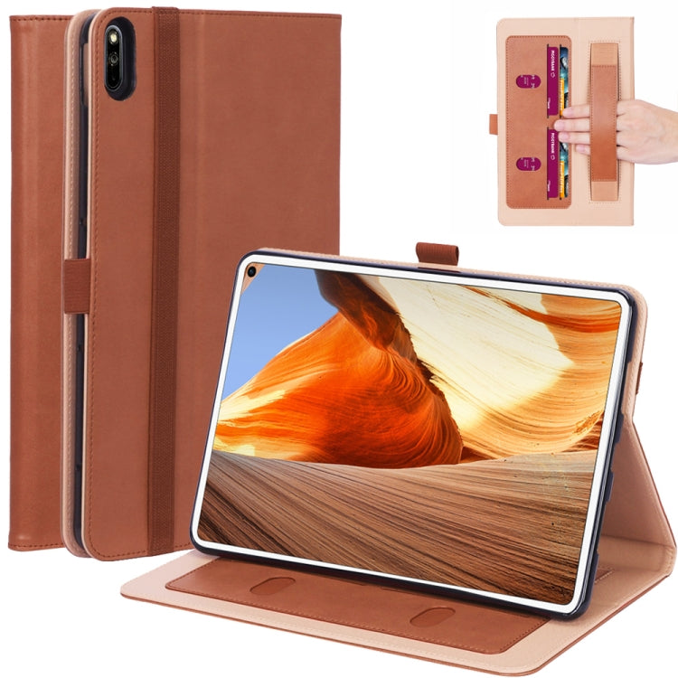 WY-2099 For Huawei MatePad Pro 10.8 inch 2019 Business Vintage Texture TPU Tablet PC Protective Cover with Bracket & Hand Support & Card Slots Function, without Sleep Function