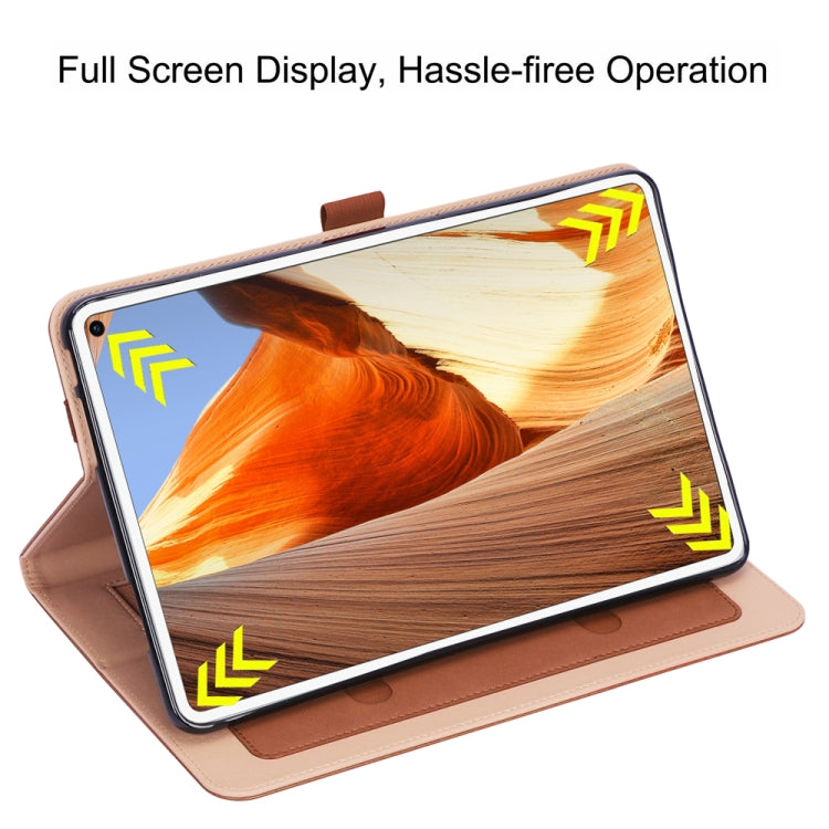 WY-2099 For Huawei MatePad Pro 10.8 inch 2019 Business Vintage Texture TPU Tablet PC Protective Cover with Bracket & Hand Support & Card Slots Function, without Sleep Function