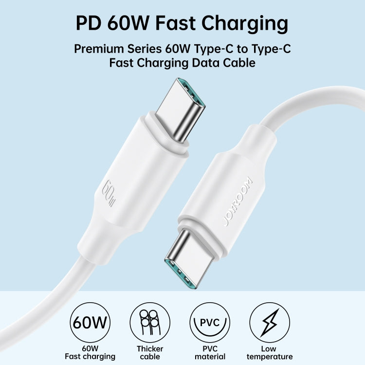 JOYROOM S-CC060A9 60W USB-C/Type-C to USB-C/Type-C Fast Charging Data Cable, Length: 1m