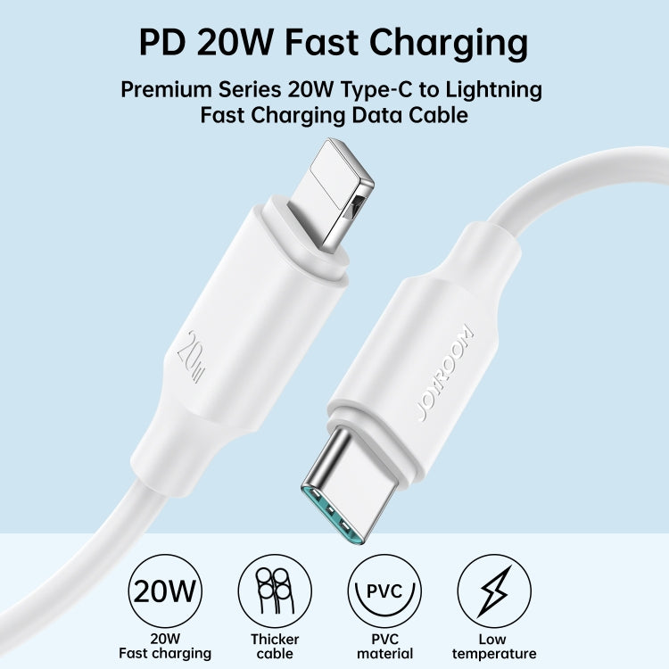 JOYROOM S-CL020A9 20W USB-C/Type-C to 8 Pin Fast Charging Data Cable, Length:1m