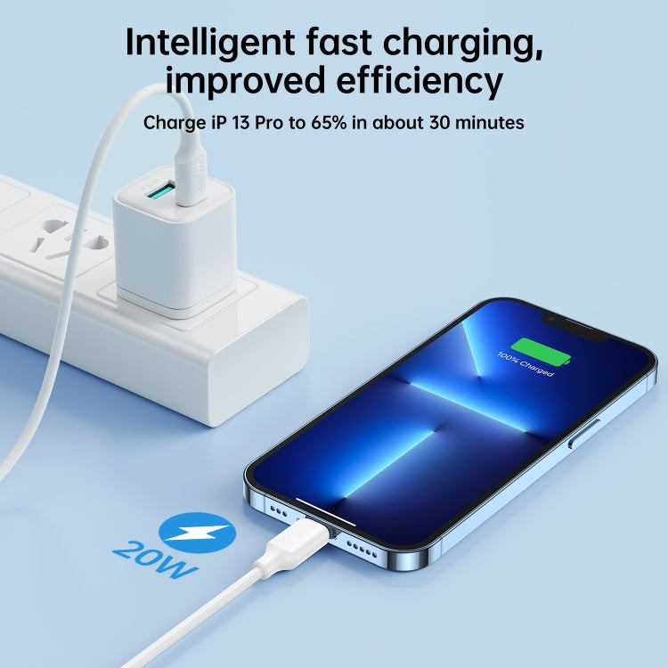 JOYROOM S-CL020A9 20W USB-C/Type-C to 8 Pin Fast Charging Data Cable, Length:0.25m
