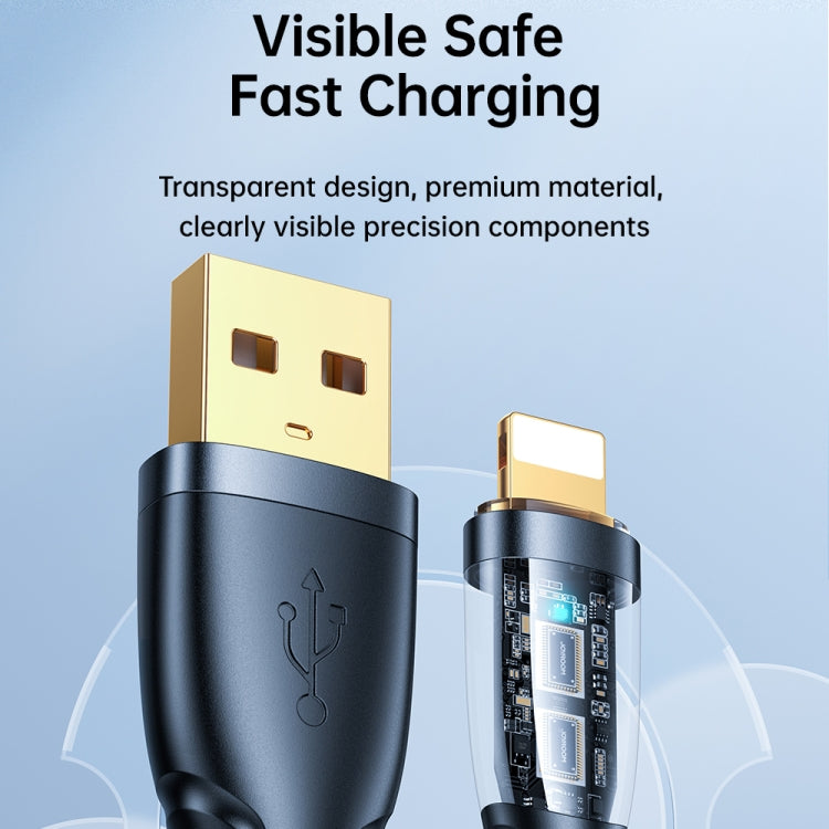 JOYROOM S-UL012A3 2.4A USB to 8 Pin Intelligent Power-Off Fast Charging Data Cable, Length:1.2m