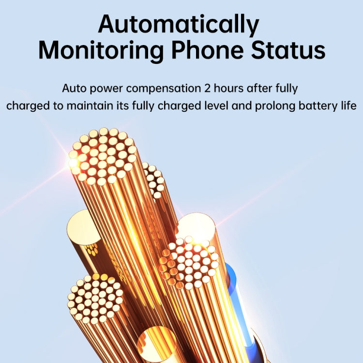 JOYROOM S-UL012A3 2.4A USB to 8 Pin Intelligent Power-Off Fast Charging Data Cable, Length:1.2m