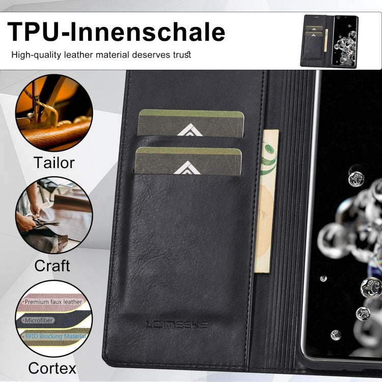 For Samsung Galaxy S20 Ultra LC.IMEEKE RFID Anti-theft Leather Phone Case