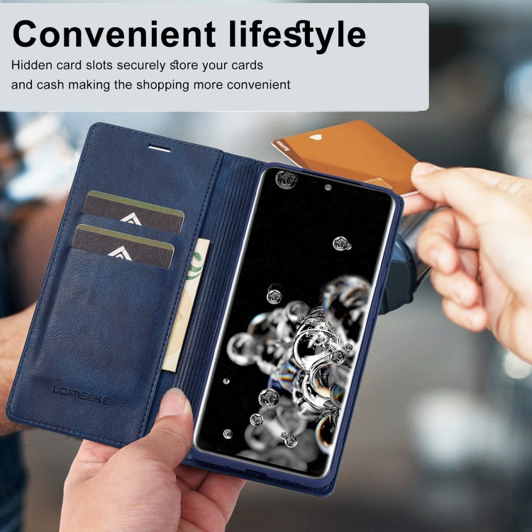 For Samsung Galaxy S20 Ultra LC.IMEEKE RFID Anti-theft Leather Phone Case