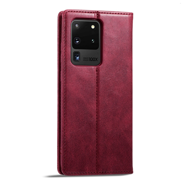 For Samsung Galaxy S20 Ultra LC.IMEEKE RFID Anti-theft Leather Phone Case