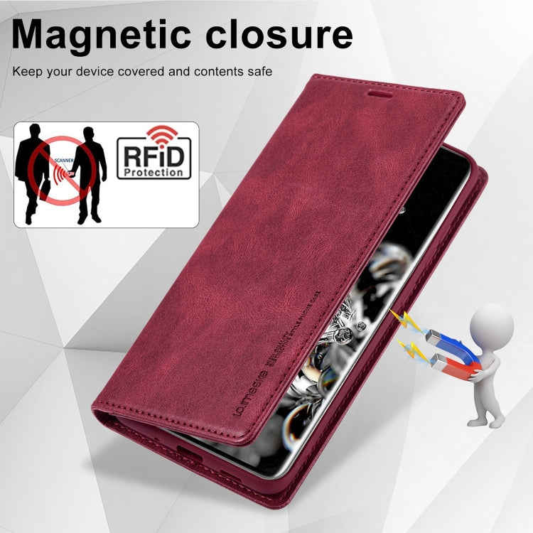 For Samsung Galaxy S20 Ultra LC.IMEEKE RFID Anti-theft Leather Phone Case